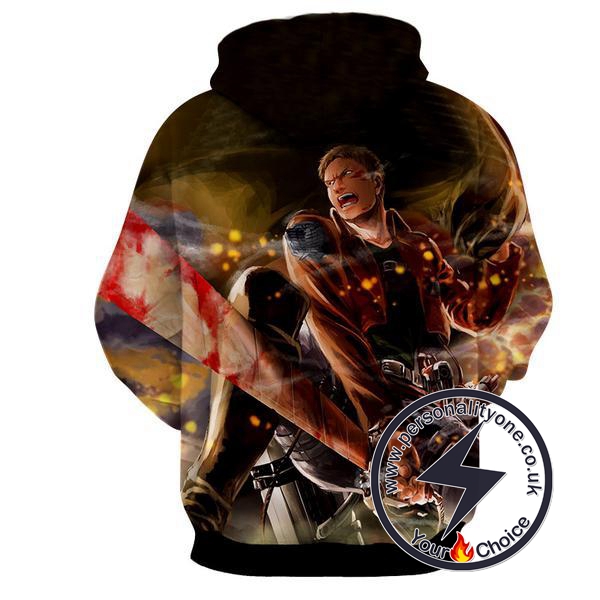 Attack On Titan - Armour Titan 3D - Attack On Titan Hoodies